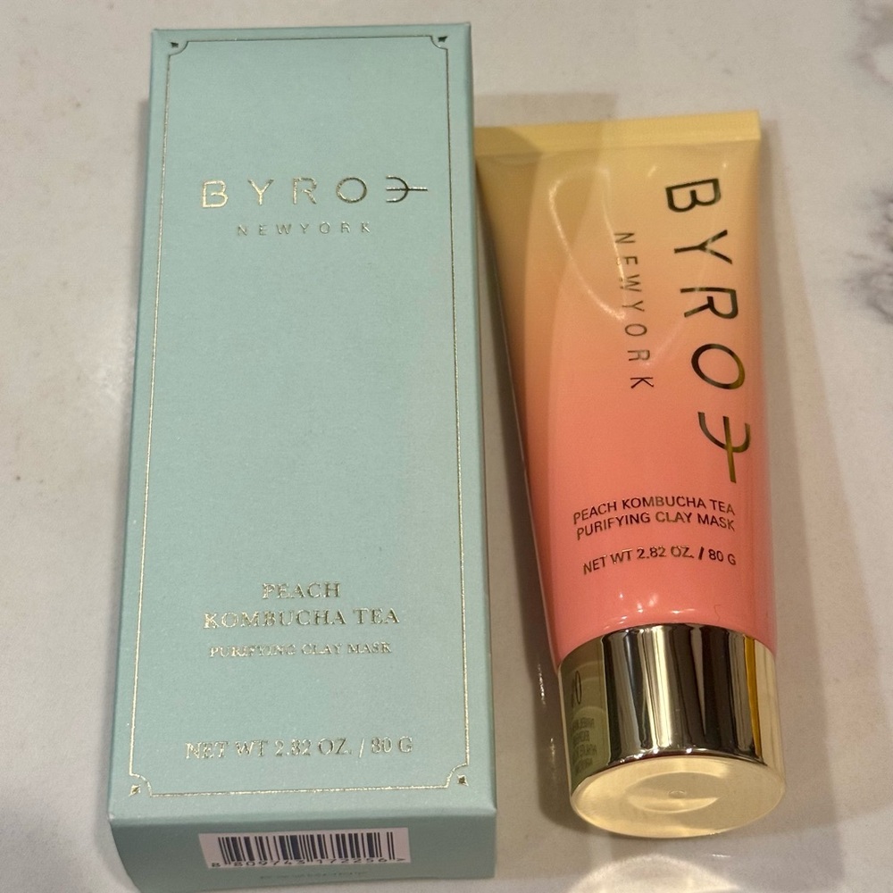 BYROE New York Peach Kombucha Tea Clay Mask - 2.82oz